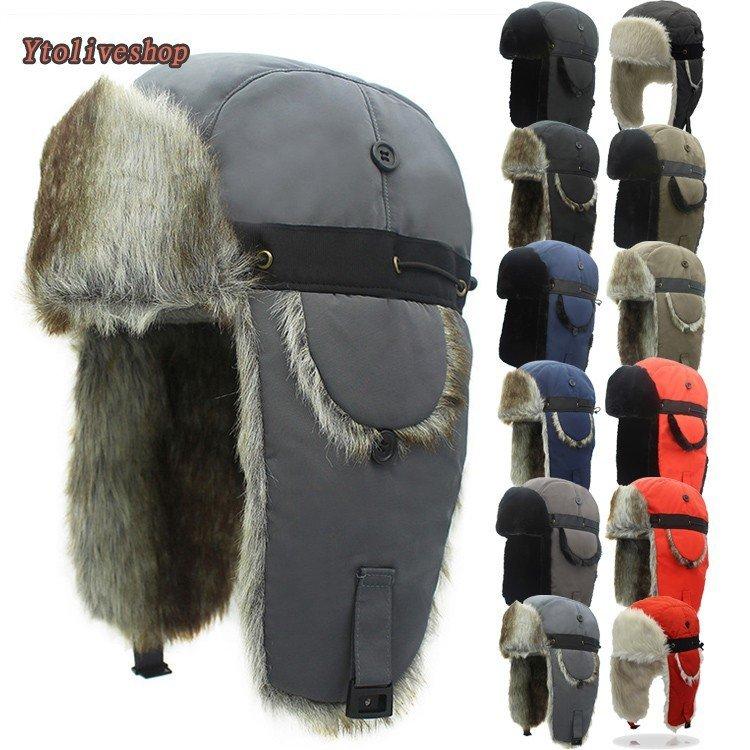 フェイクファーロシア帽 メンズ フライトキャップ 厚手 おしゃれ アウトドア パイロットキャップ 毛皮帽子 秋冬新作 耳あて付き Hyb ニコニコショップ 通販 Yahoo ショッピング