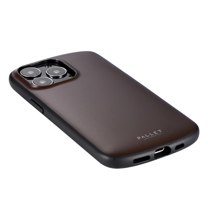 LEPLUS iPhone 13 Pro 超軽量・極薄・耐衝撃ハイブリッドケース「PALLET AIR」 マットダークブラウン LP-IP21PLAMBR｜niconicodo｜02