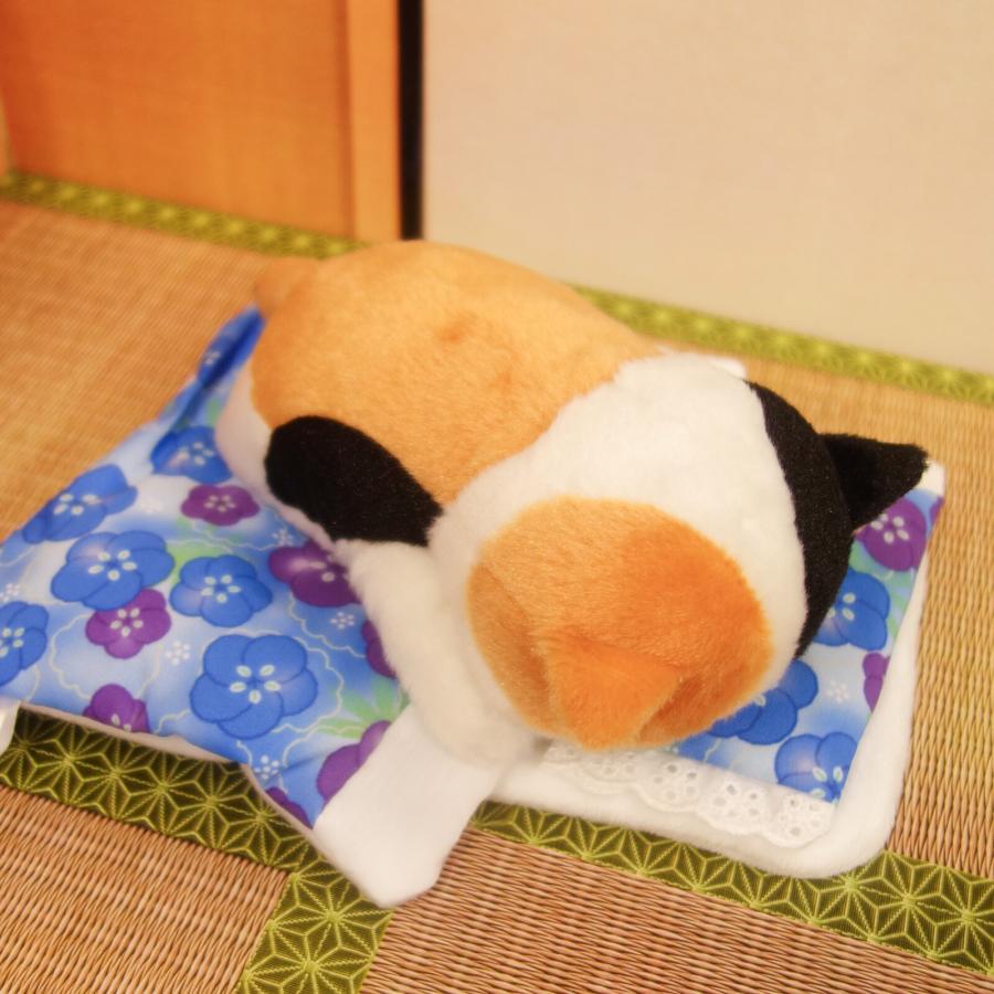 ぼうみたいなねこ】 ぬいぐるみ うつぶせ みけぼう（Calico）JAN