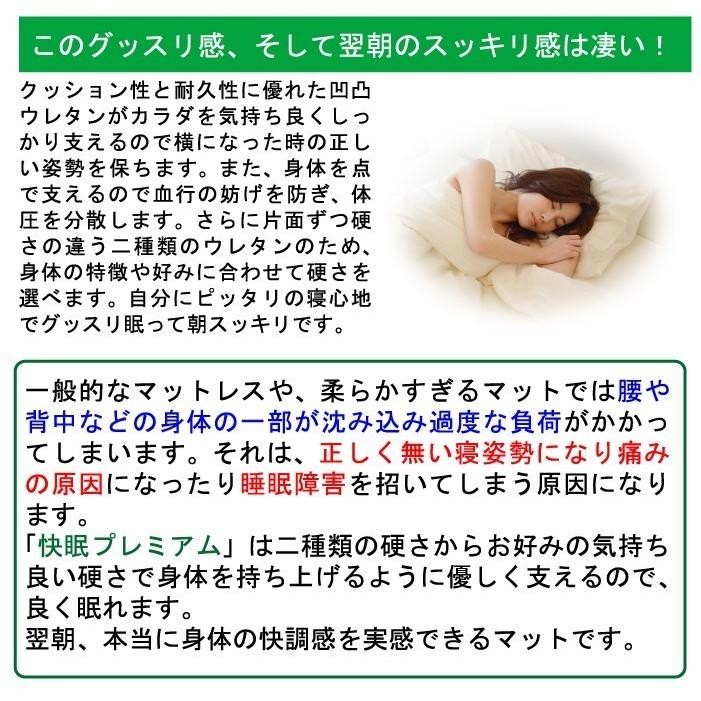 BRIDGESTONE カラダ回復！快眠プレミアム両面指圧三つ折敷布団（ブルー