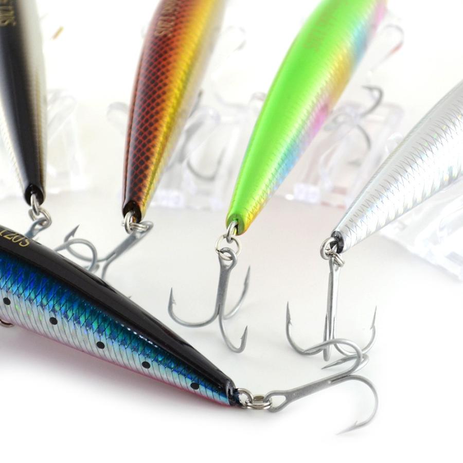 超ぶっ飛び シンキングミノー　5個セット　120S/40ｇ　ルアーセット対象魚：シーバス/ヒラスズキ/ヒラメ／マゴチ/青物　ルアーセット｜niconicokikaku｜06