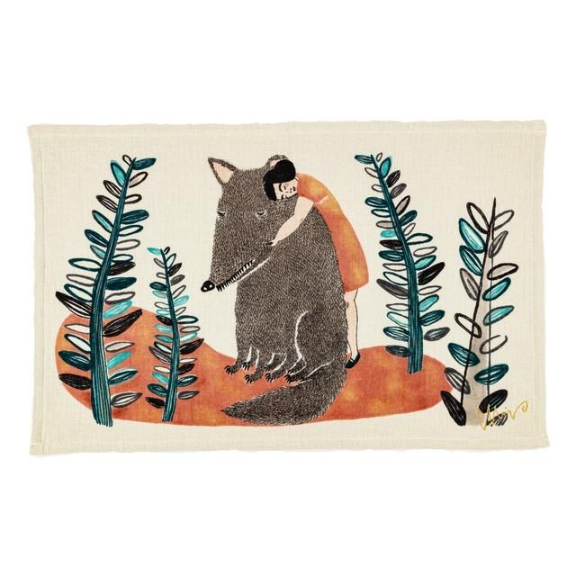 Moritamiw ティータオル オオカミ いつもの奇蹟 今治タオル ガーゼパイル キッチン 楠橋紋織 コラボ 森田miw 挿絵画家 イラストレーター カワイイ 21 B Niconomanimani ニコノマニマニ 通販 Yahoo ショッピング