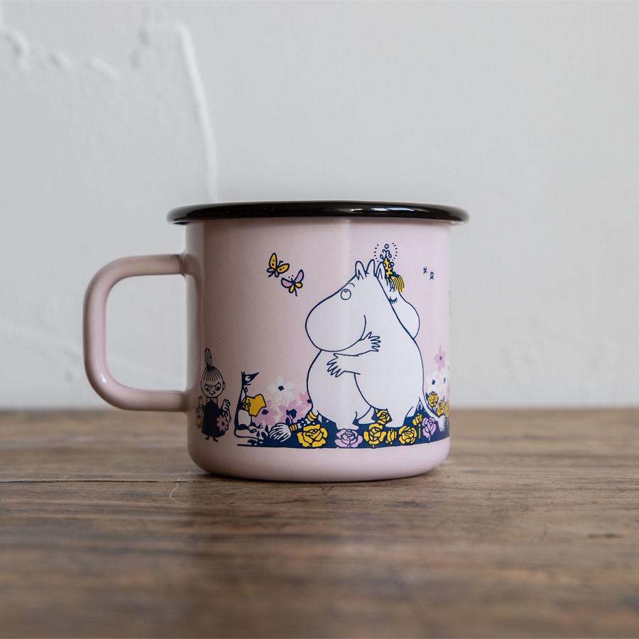 新品　フィンランド　ムーミン　ホーロー マグ　370ml　ハグ　北欧　ミイ 新品 フィンランド ムーミン ホーロー マグ 370ml ハグ 北欧 ミイ