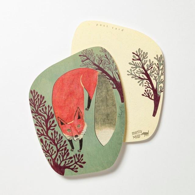Moritamiw ポストカード 枯れ木の森と狐 カード プレゼント カワイイ 雑貨 森田miw 挿絵画家 イラストレーター 楠橋紋織 コラボ M 626 00 1 Niconomanimani ニコノマニマニ 通販 Yahoo ショッピング