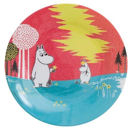 新品　fromスウェーデン　ムーミン　 メラミンプレート  レッド 新品fromスウェーデンムーミン メラミンプレート レッド