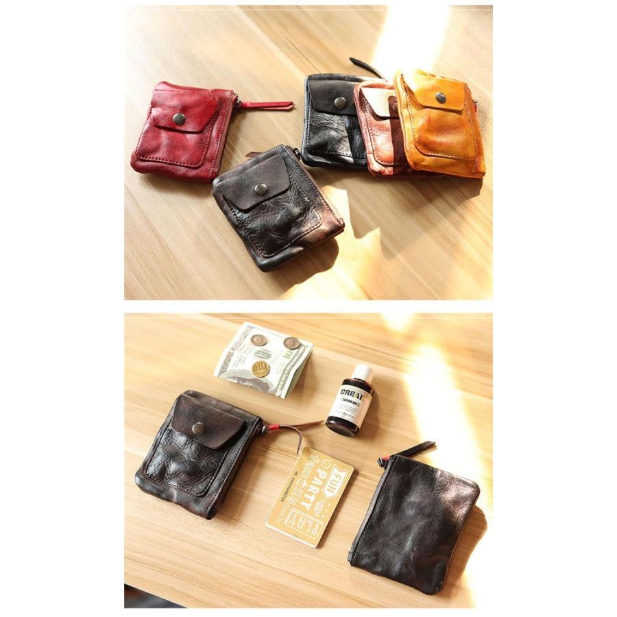 激安 小銭入れ おしゃれ かっこいい アメカジ カード ギフト コインケース ファスナー プレゼント メンズ レザー レディース 本革 財布 超人気 51 Off メンズ