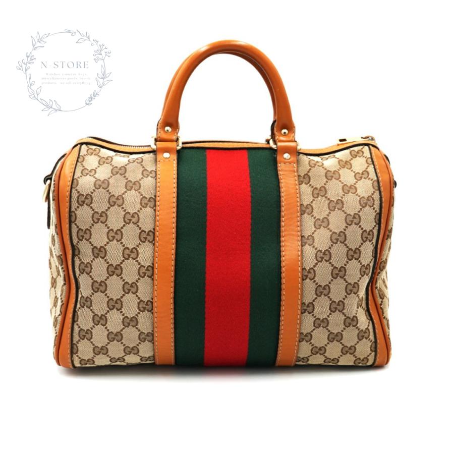GUCCI（グッチ） GUCCI GGキャンバスシェリーライン ハンドバッグ