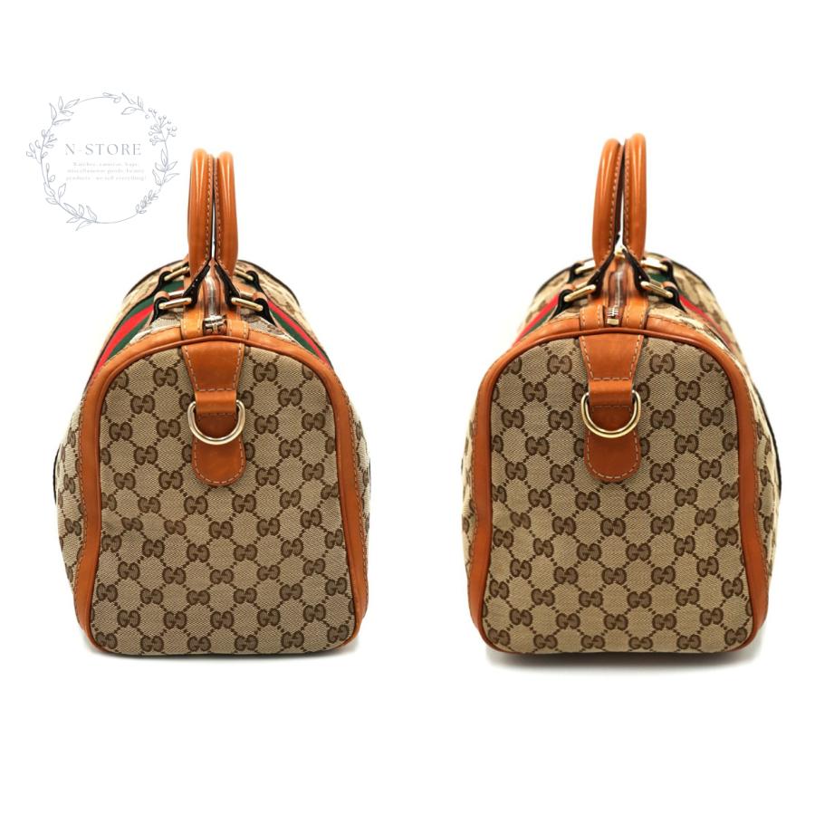 GUCCI（グッチ） GUCCI GGキャンバスシェリーライン ハンドバッグ