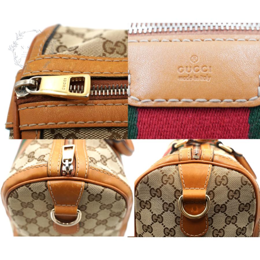 GUCCI ボストンバッグ 2way GGキャンバス シェリーライン GUCCI（グッチ） GUCCI GGキャンバスシェリーライン ハンドバッグ