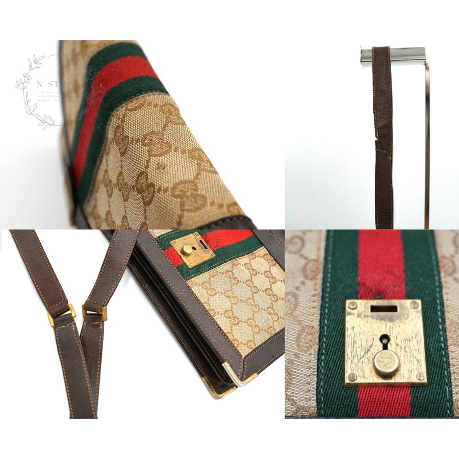 GUCCI（グッチ） オールドグッチ GGキャンバス シェリーライン