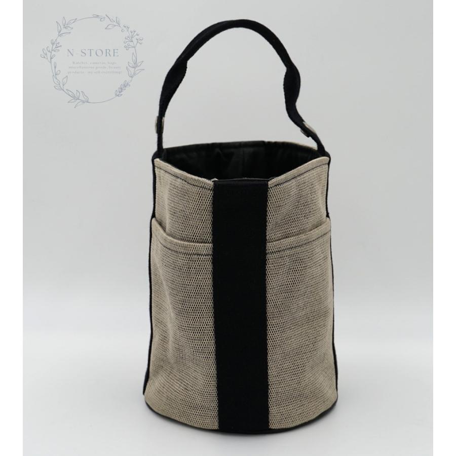HERMES サクソー PM ハンドバッグ トワルアッシュ キャンバス : N