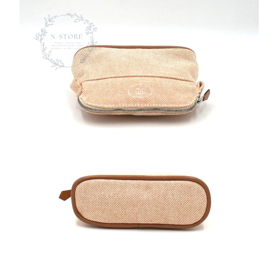 【美品】エルメス HERMES ボリードポーチミニミニ HERMES（エルメス） ボリードポーチミニミニ トワルアッシュポーチ : N
