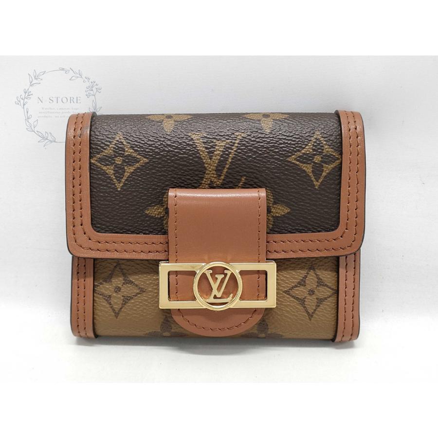 ここね 財布 モノグラムリバース ポルトフォイユ ドーフィーヌ A591 LOUIS VUITTON（ルイ・ヴィトン） 財布 レディース モノグラム