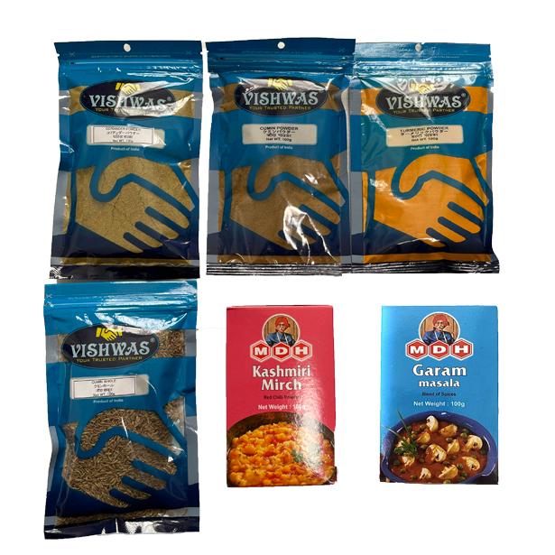 カレー スパイス セット 6種類b クミン ホール パウダー ターメリック コリアンダー チリ 各100g カスリメティg Kuma Nideru 通販 Yahoo ショッピング