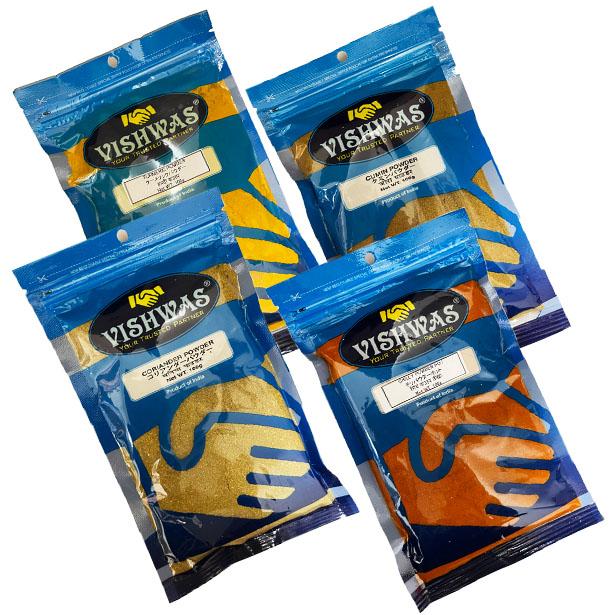 カレー スパイス 4種類セット パウダー 各100g クミン・ターメリック・コリアンダー・チリペッパー :viswas-curry-set:nideru - 通販 - Yahoo!ショッピング カレー スパイス 4種類セット パウダー 各100g クミン・ターメリック・コリアンダー・チリペッパー :viswas-curry-set:nideru - 通販 - Yahoo!ショッピング