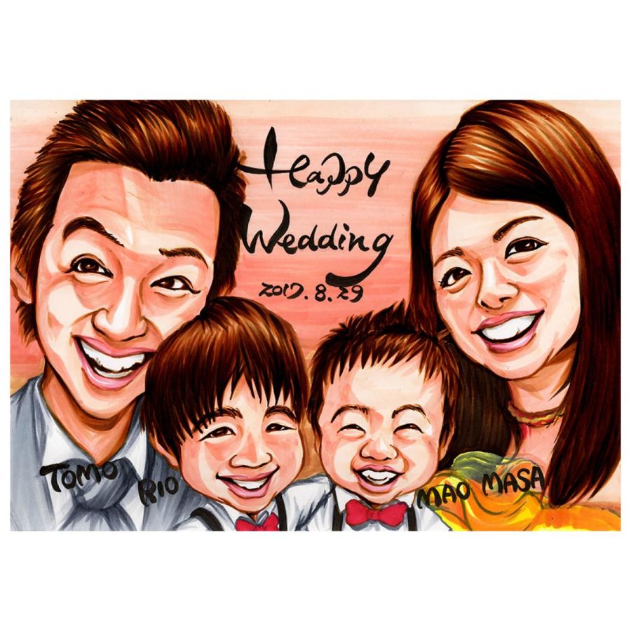 似顔絵プレゼント【リアルプレミアタッチ】還暦祝い 父 母 祖父 祖母