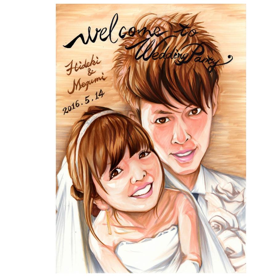 似顔絵プレゼント【リアルプレミアタッチ】還暦祝い 父 母 祖父 祖母