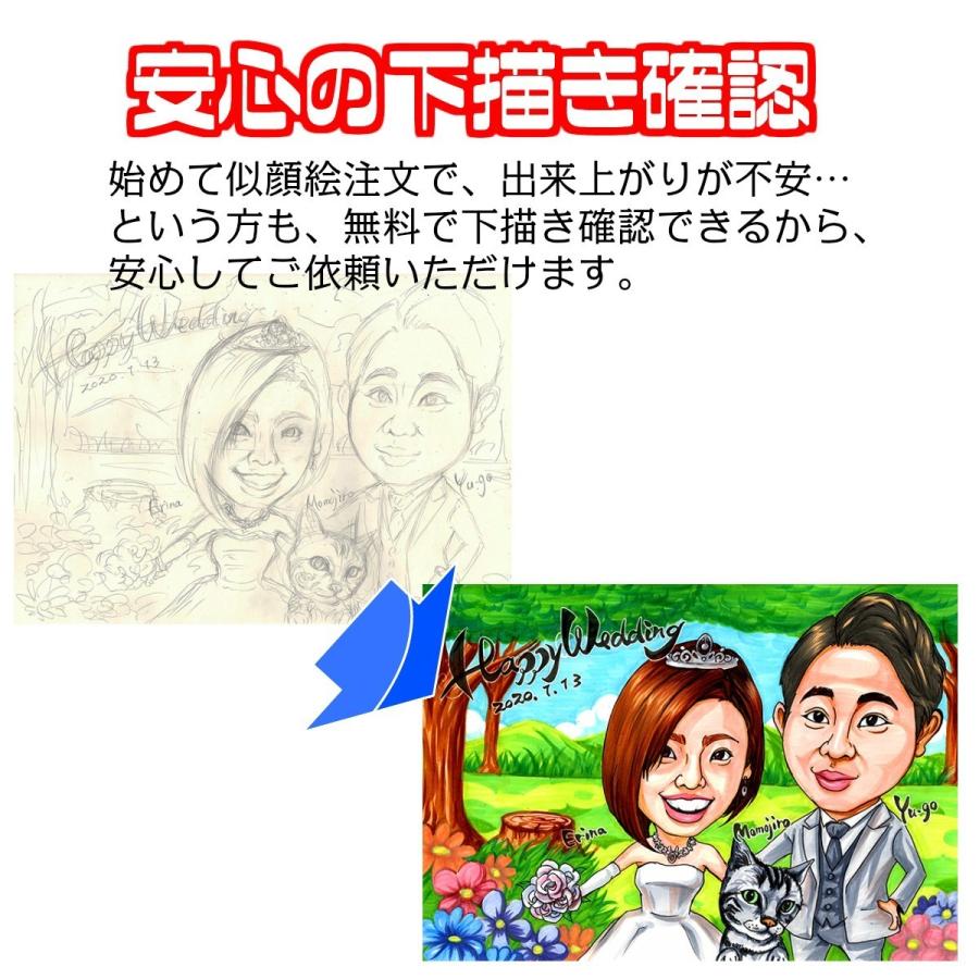 似顔絵プレゼント【リアルプレミアタッチ】還暦祝い 父 母 祖父 祖母
