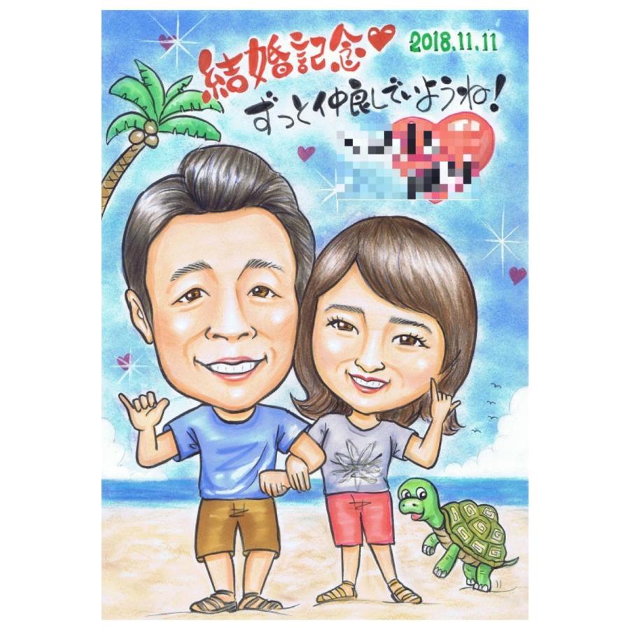 似顔絵ウェルカムボード ウェディング ブライダル 挙式 結婚式 新郎 新婦 披露宴 結婚祝い ギフト サプライズ （ソフトタッチ）_13