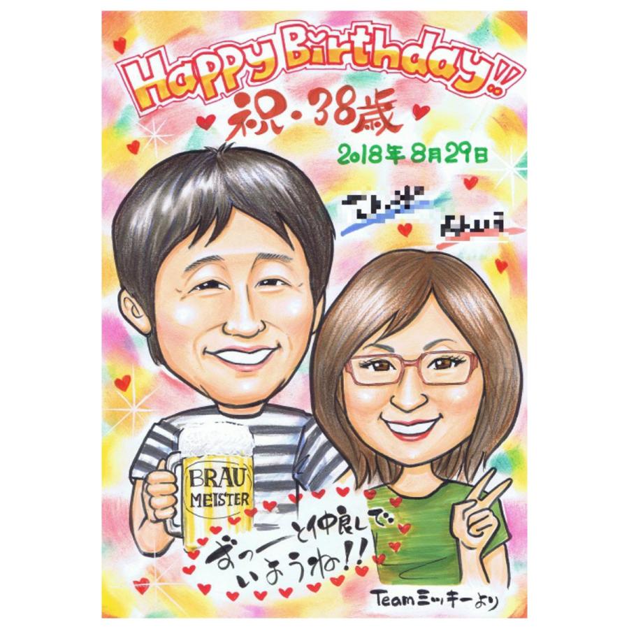 似顔絵ウェルカムボード ウェディング ブライダル 挙式 結婚式 新郎 新婦 披露宴 結婚祝い ギフト サプライズ （ソフトタッチ）_15
