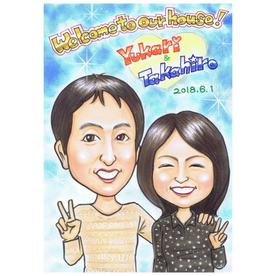 似顔絵ウェルカムボード ウェディング ブライダル 挙式 結婚式 新郎 新婦 披露宴 結婚祝い ギフト サプライズ （ソフトタッチ）_18
