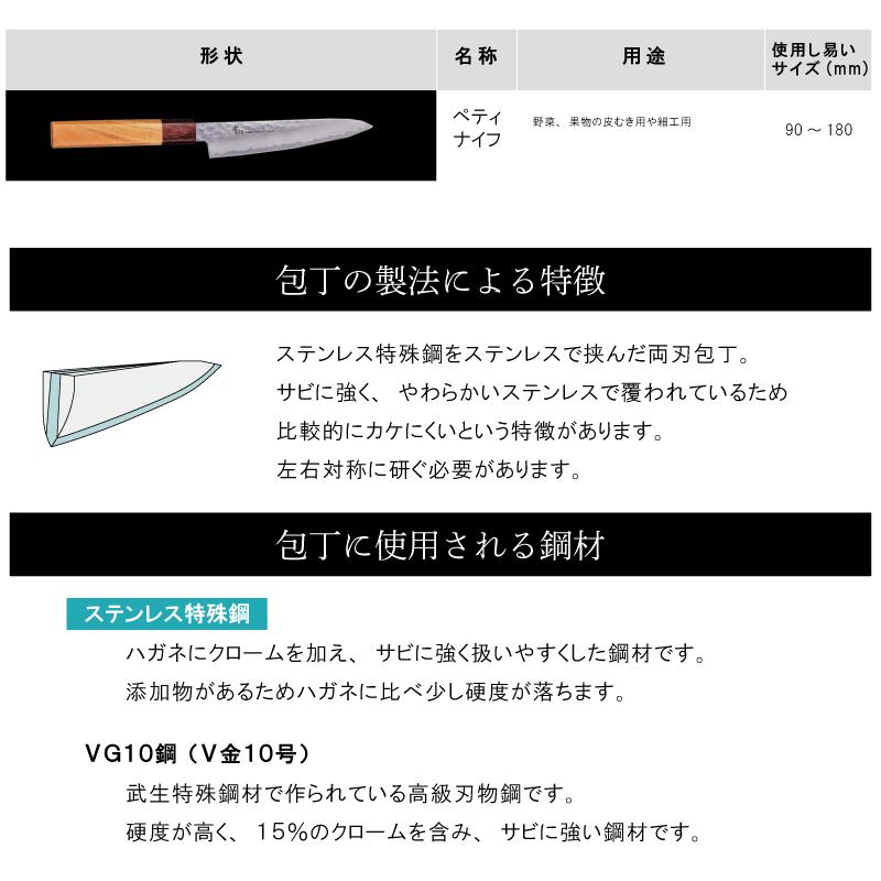 【人気商品！】堺孝行 33層槌目ダマスカス和式ペティナイフ 150mmの画像