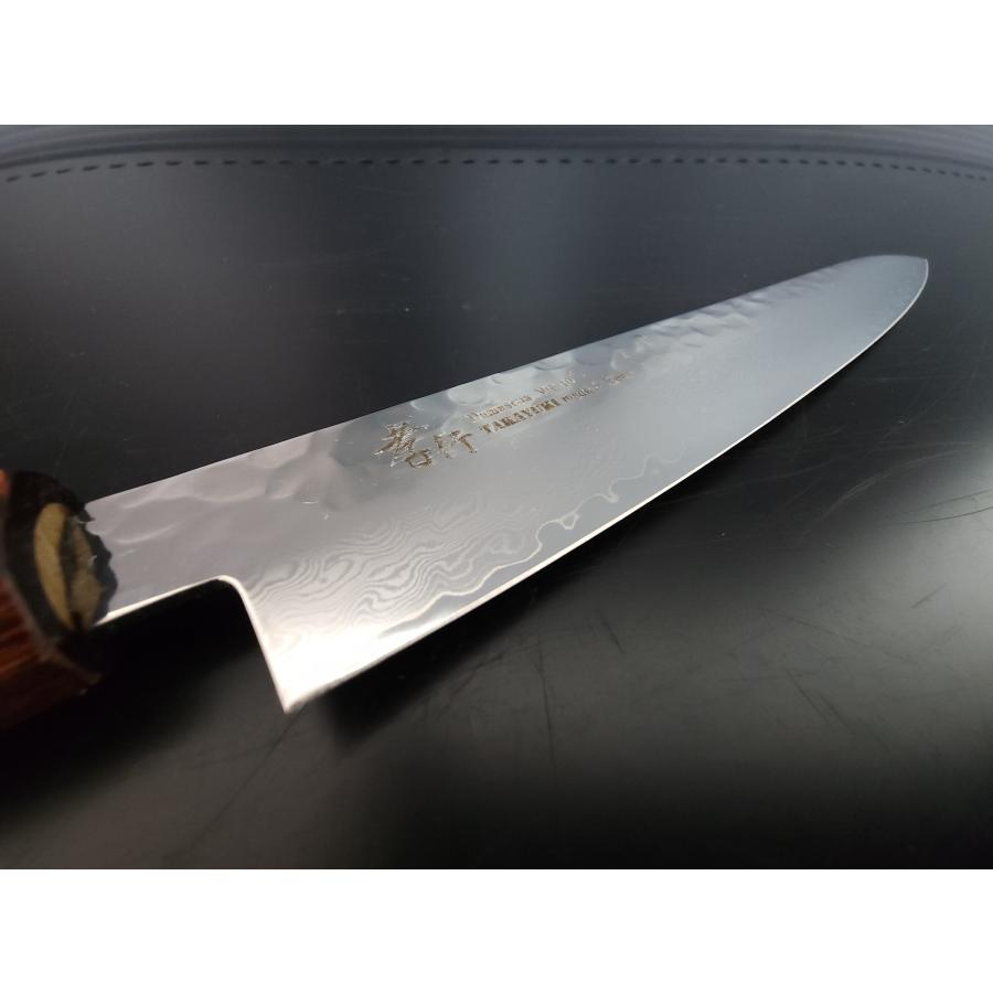 【人気商品！】堺孝行 33層槌目ダマスカス和式ペティナイフ 150mmの画像