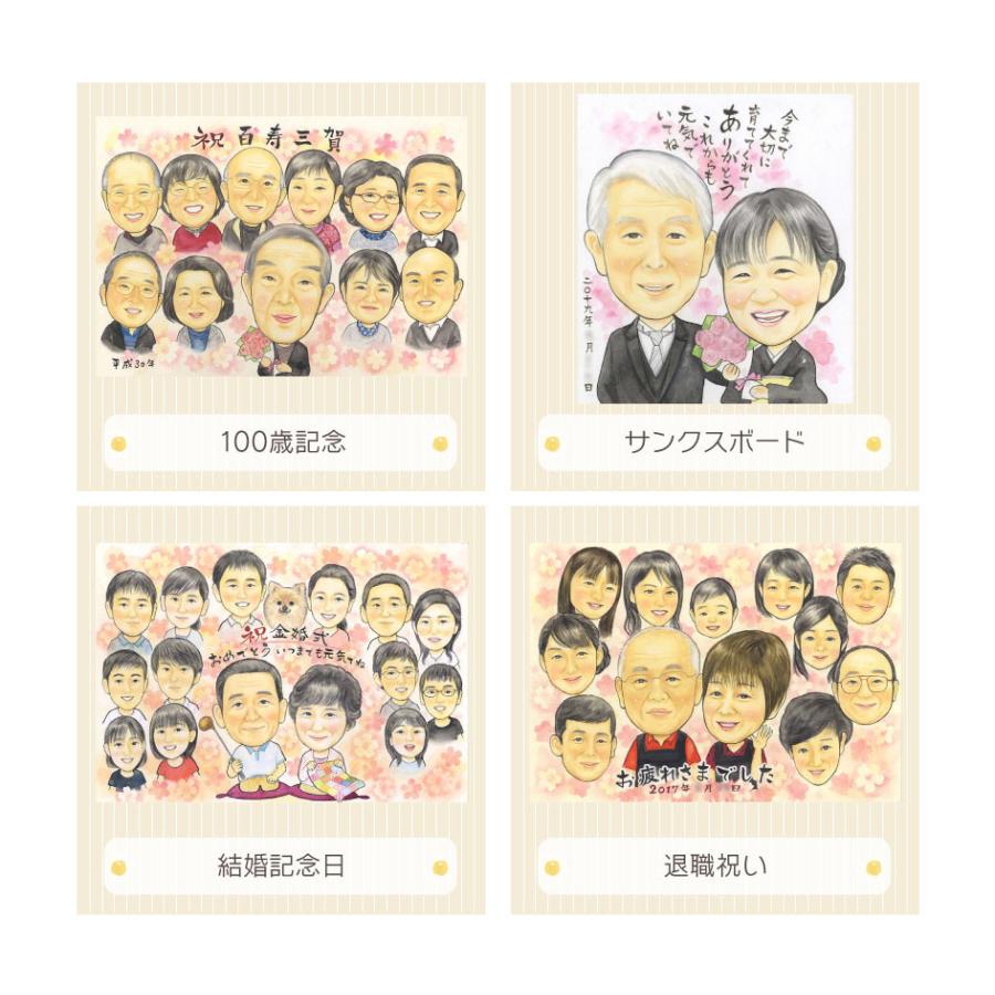 税込 似顔絵 大人数で祝う家族の似顔絵 春野なずな その他美術 工芸品 今回の作品のテーマを教えてください 特になし Baskincoffee Vicom Corp Com