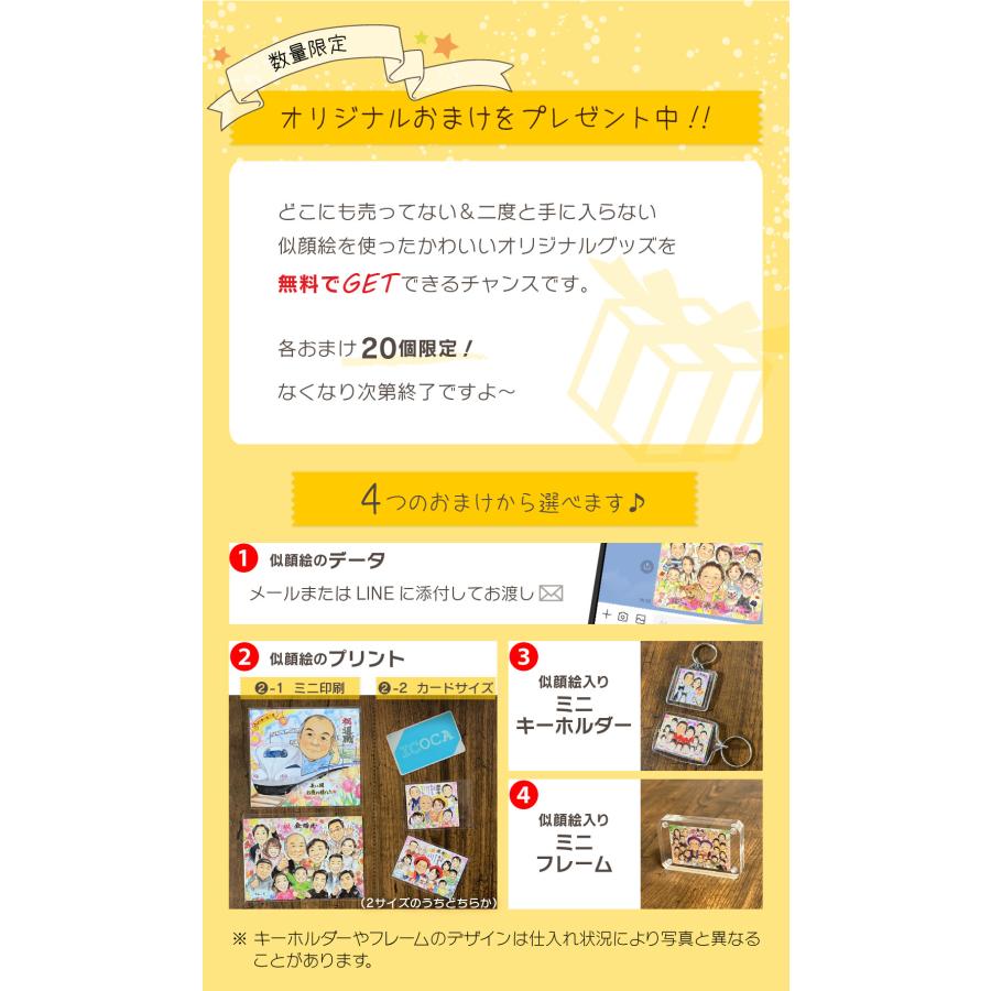 似顔絵 プレゼント お祝い 結婚記念日 誕生日 金婚 還暦 古希 米寿