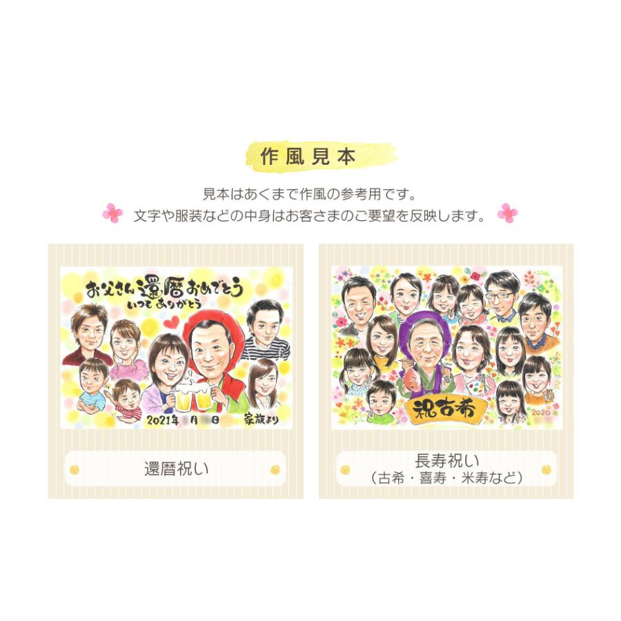 似顔絵 お誕生日のプレゼントに ユニフォームも描けるカラフル似顔絵 ぽん太