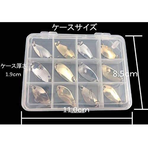釣り具 ルアー 2.5gから3.5g スプーンルアー 12個 ルアーセット C