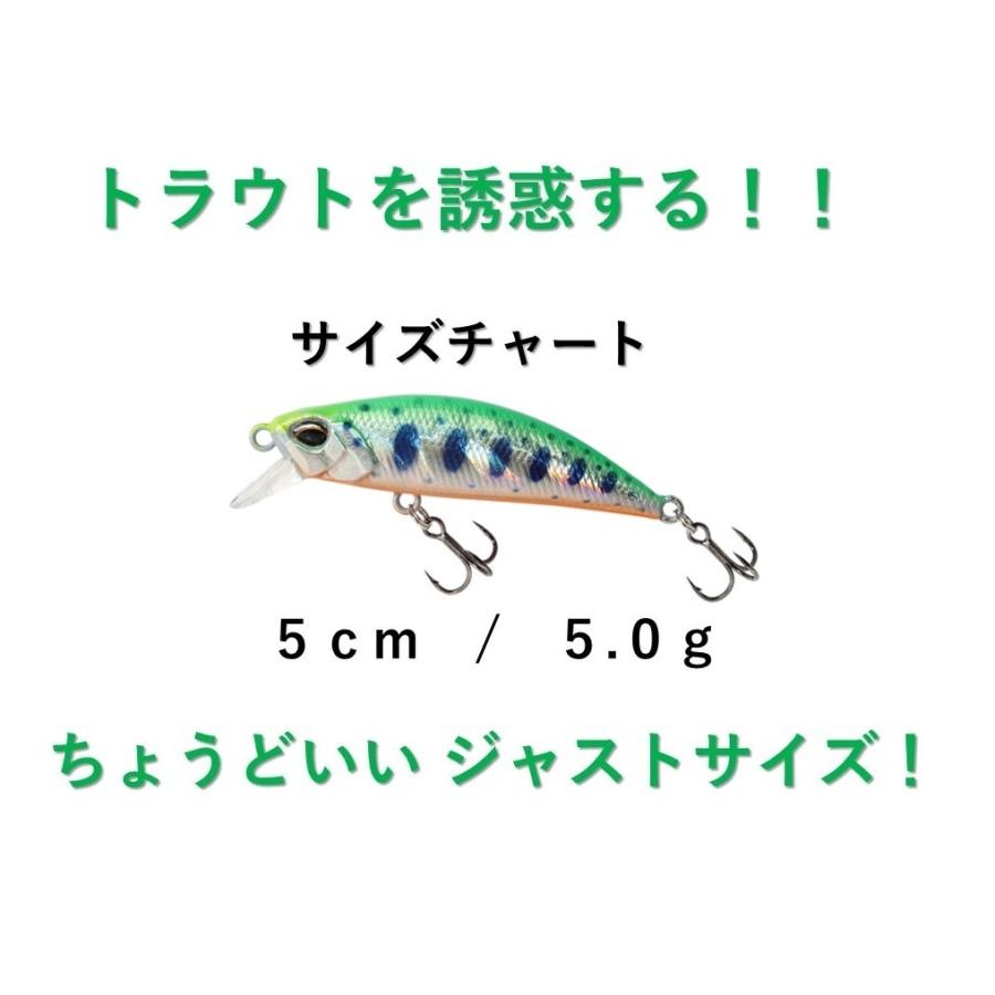 釣具ルアー 5g トラウトミノー タイプR 5色 ルアーセット 選べる