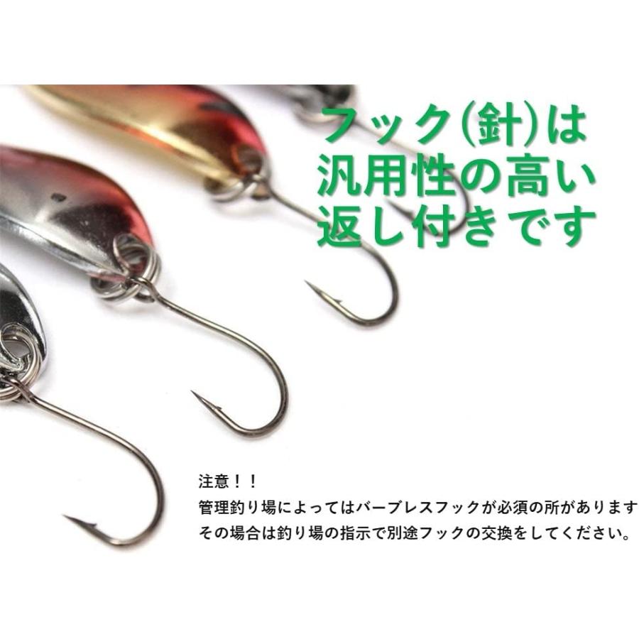 釣り具 ルアー スプーンルアー 2.5g/3.0g ルアーセット 6色入 釣り具 ルアー スプーンルアー 2.5g/3.0g ルアーセット 6色入