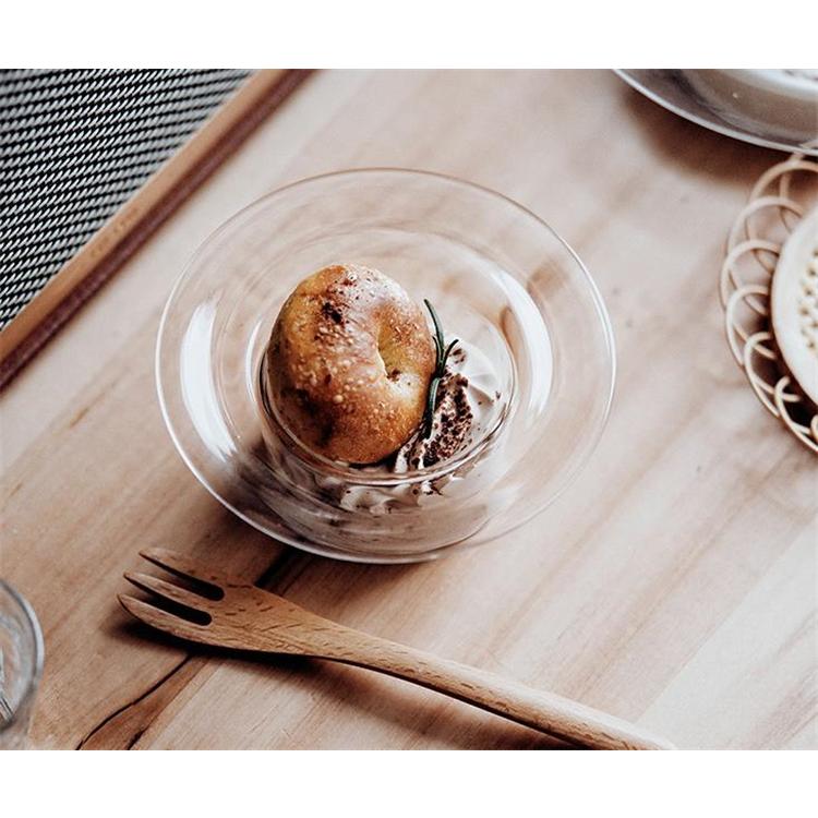 ガラス飾り帽子型 店長推薦 カッププレート 耐熱ガラス フレンチ 大人気 小さい新鮮な