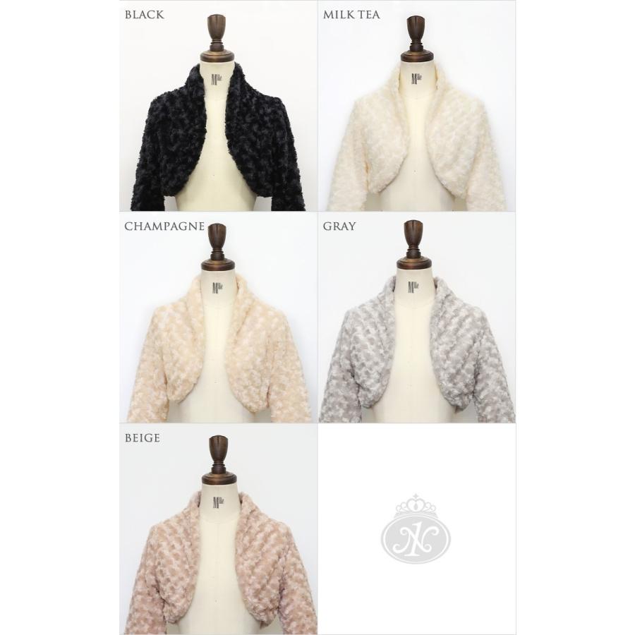 ボレロ 結婚式 ジャケット カーディガン フォーマル 長袖 大きいサイズ レディース パーティー エコファー フェイクファー もこもこ 3017 パーティードレス通販ナイトワン 通販 Yahoo ショッピング