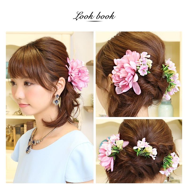 コサージュ 髪飾り アクセサリー 日本製 ハンドメイド 手作り ヘアアクセサリー Uピン 浴衣 和装 着物 晴れ着 振袖 Fm4102 パーティードレス通販ナイトワン 通販 Yahoo ショッピング