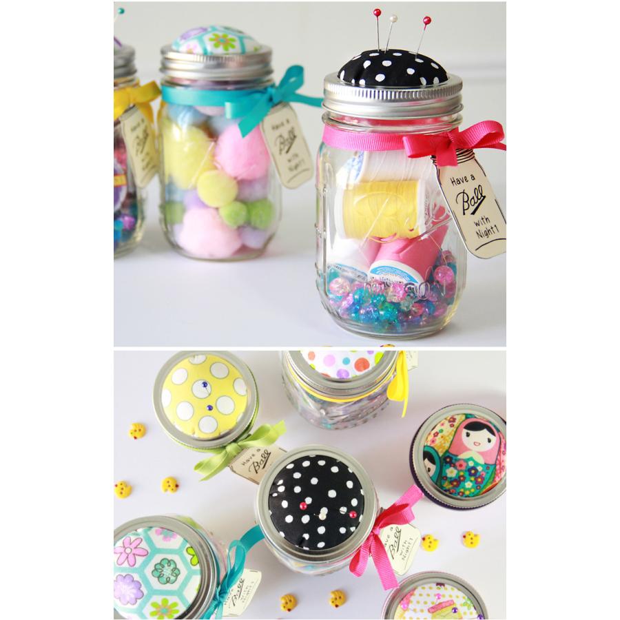 メイソンジャー ピンクッション 小物入れ 針山 裁縫 手芸 Ball Mason Jar 誕生日 ギフト 贈り物 16oz 480ml 保存ビン プレゼント 収納 Mpin002 パーティードレス通販ナイトワン 通販 Yahoo ショッピング