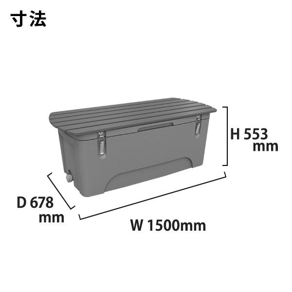 防災グッズ収納ボックス300 ベンチタイプ 300b 防災用品を屋外にさりげなく置ける保管箱 個人宅配送不可 キャンセル不可 ライトグレー 店舗 業務用品の賑わいマーケット 通販 Yahoo ショッピング