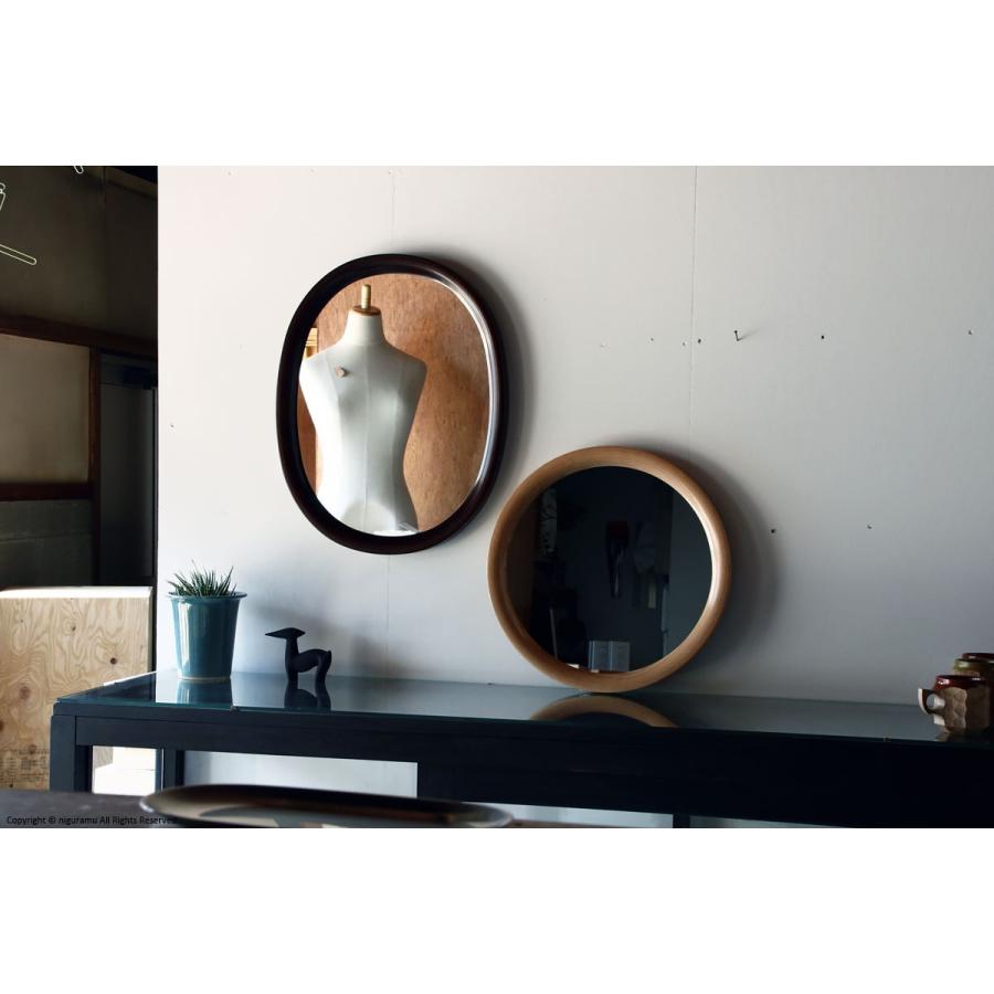 曲木鏡（ウォールミラー） 丸型, 小 / 木地色 [鏡以外との同梱不可