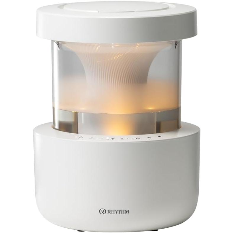 リズム(RHYTHM) 加湿器 超音波式 2024 お手入れ簡単 タンク乾燥機能 付き10畳対応 タンク容量 2.2L タンク取外し可能 [MIST 350] ライトグレー 9YYA29RH08 | 