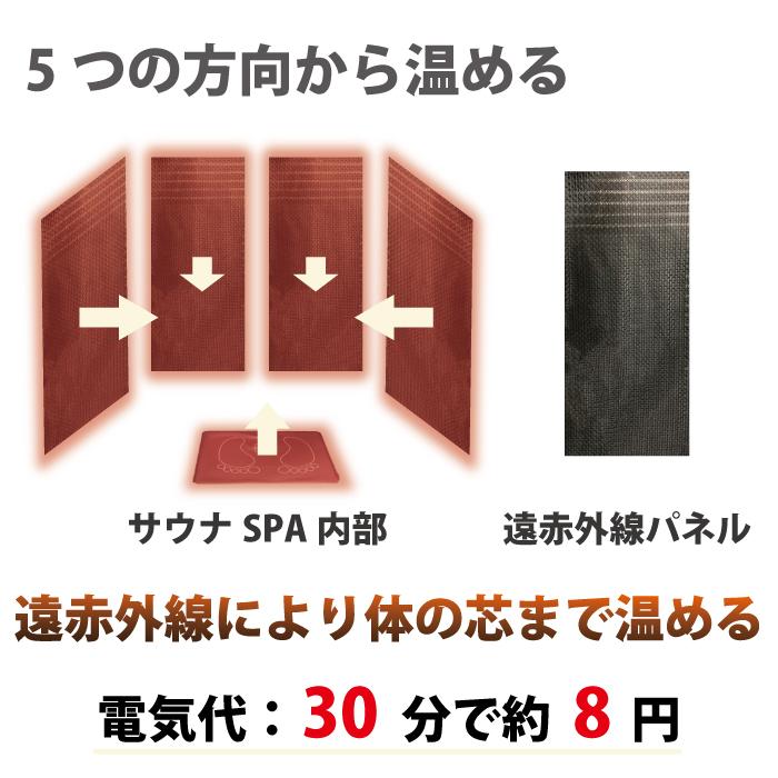 ホームサウナSPA 家庭用サウナ 簡単 コンパクト ととのう 折りたたみ 一人  ポータブル 遠赤外線 育成光線 エステ 美肌 ダイエット 冷え性 おうち時間 工事不要｜nihon-act｜10