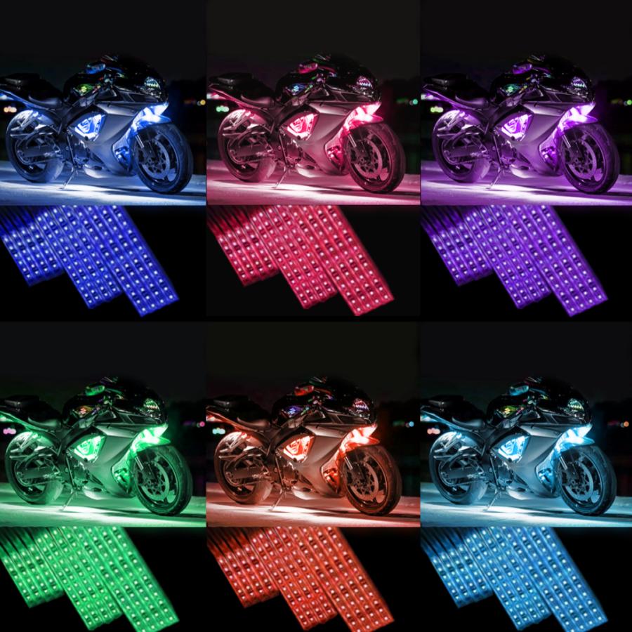 Longsafe バイク用 LEDテープ バイク 防水 RGB LED テープライト