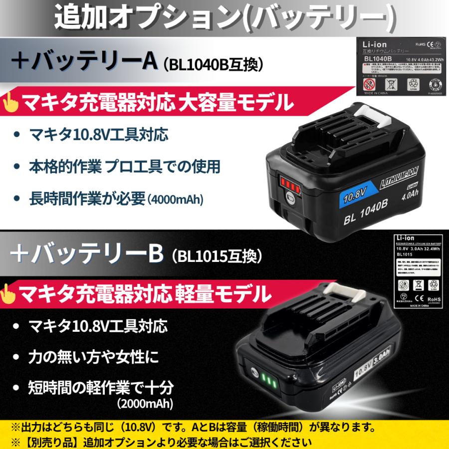 マキタ（makita） 10.8V バッテリー BL1040B 3.0Ah 1個 残量表示 PSE