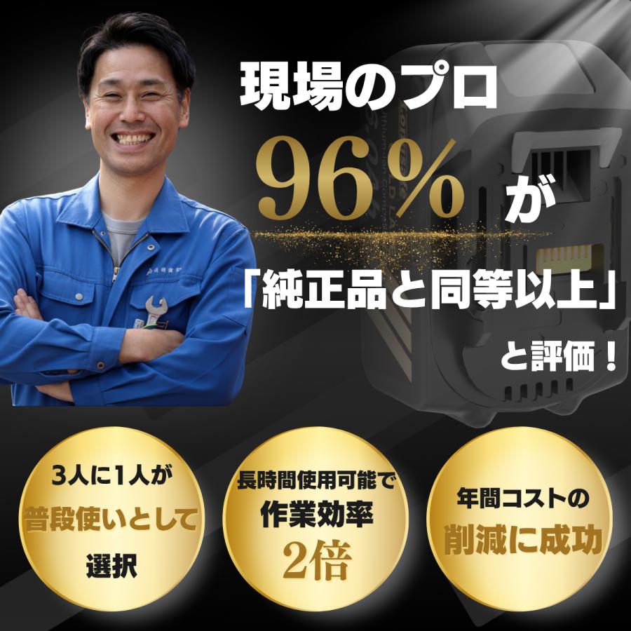 Longsafe マキタ 18V 互換 バッテリー BL1860B 2個セット 6.0Ah 高出力 