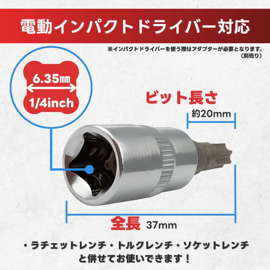 Longsafe マキタ 互換品 ビットソケット セット 1/4 差込角 6.35mm 18