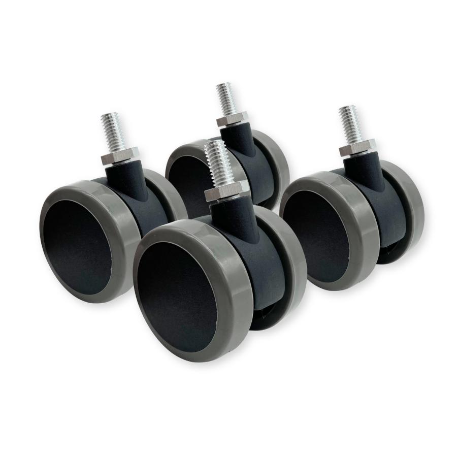 未使用品！ FLEXISPOT フレキシスポットキャスター 4個セット グレー Longsafe FLEXISPOT専用 キャスター 互換品 4個セット フレキシ