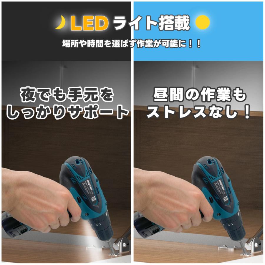 Longsafe マキタ 互換 震動ドリルドライバー 10.8V BL1013 純正 