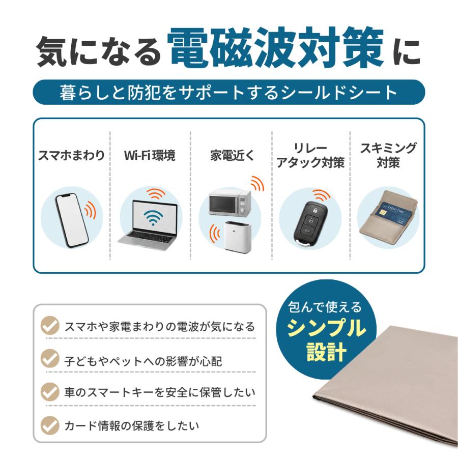 電磁波防止シート 電磁波シールド 電波カット 99.9%電磁波カット 導電