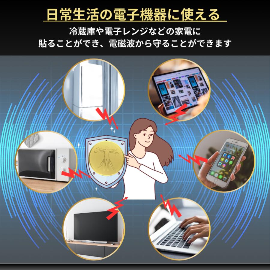 Longsafe 電磁波防止シール 10枚セット スマホ 電磁波 99.99％ 遮断