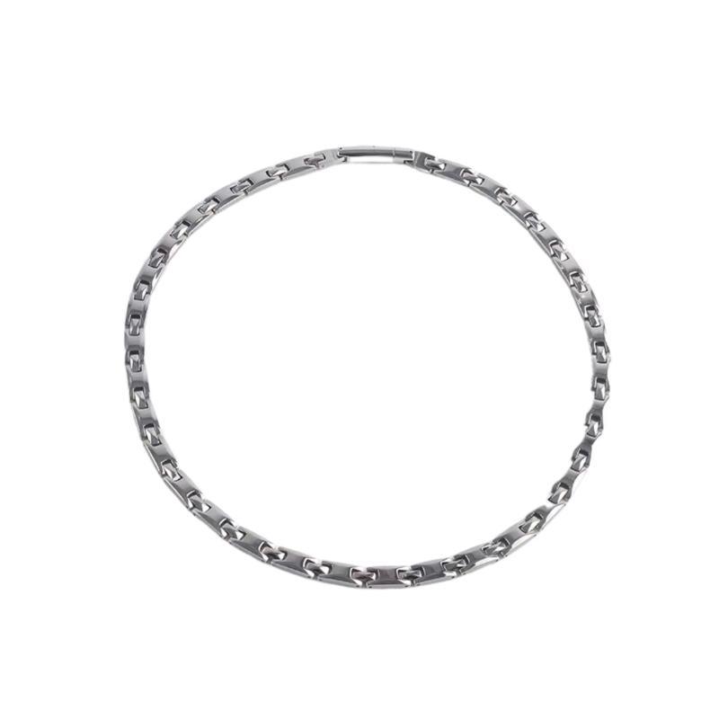 PT-INネックレス ゲルマニウム ゲルマニウム 純チタン ゲルマニウムネックレス シルバー Titanium